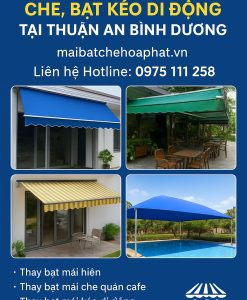 mái bạt che hòa phát