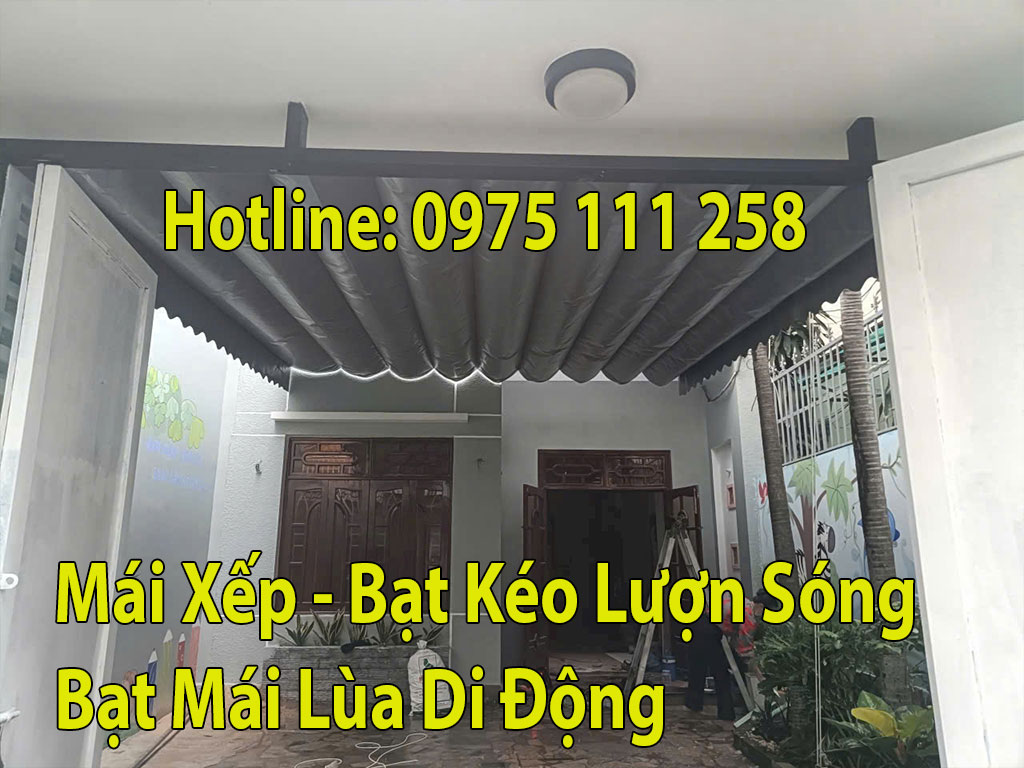 Thay bạt mái hiên mái xếp bạt kéo Thay bạt mái hiên mái xếp bạt kéo